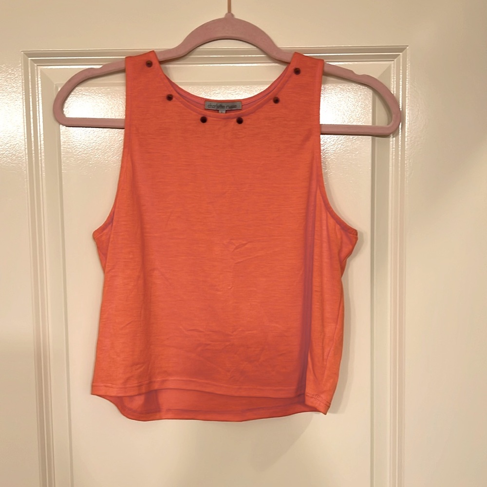 Charlotte Russe coral crop top